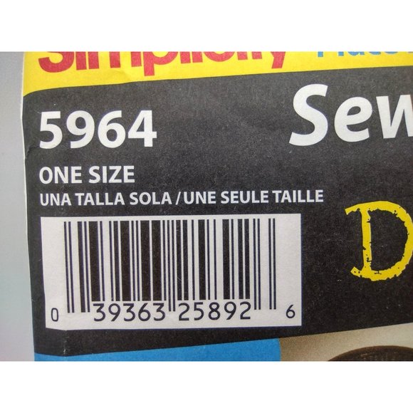 Simplicity Pattern 5964 Sewing Patterns for Dummies Place Mats Runners 2002 Uncu - Picture 4 of 11